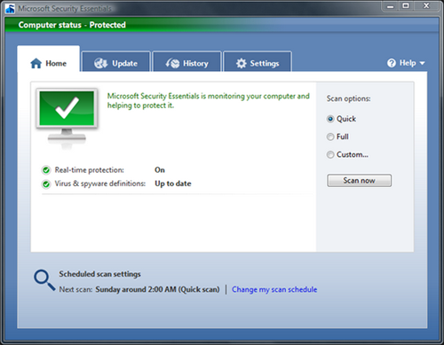 Free Microsoft Security Essentials