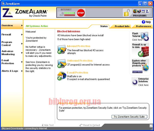 Zone Alarm Free Firewal