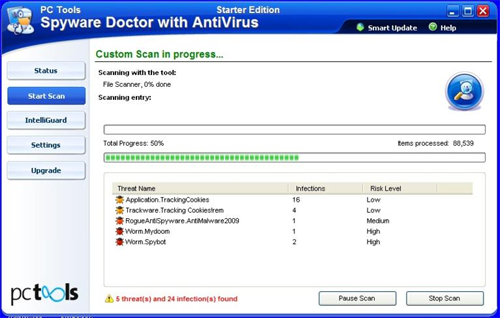 PCTools SpywareDoctor SE